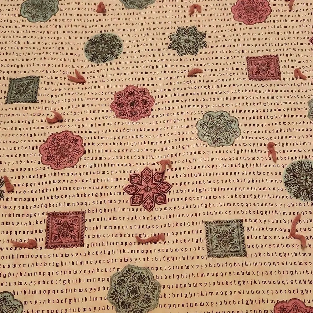 Vintage 90's Moody Floral Grunge Whimsigoth Cottegecore Distressed Throw Quilt